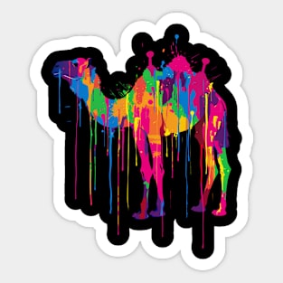 Desert's Iconic Camels Sticker